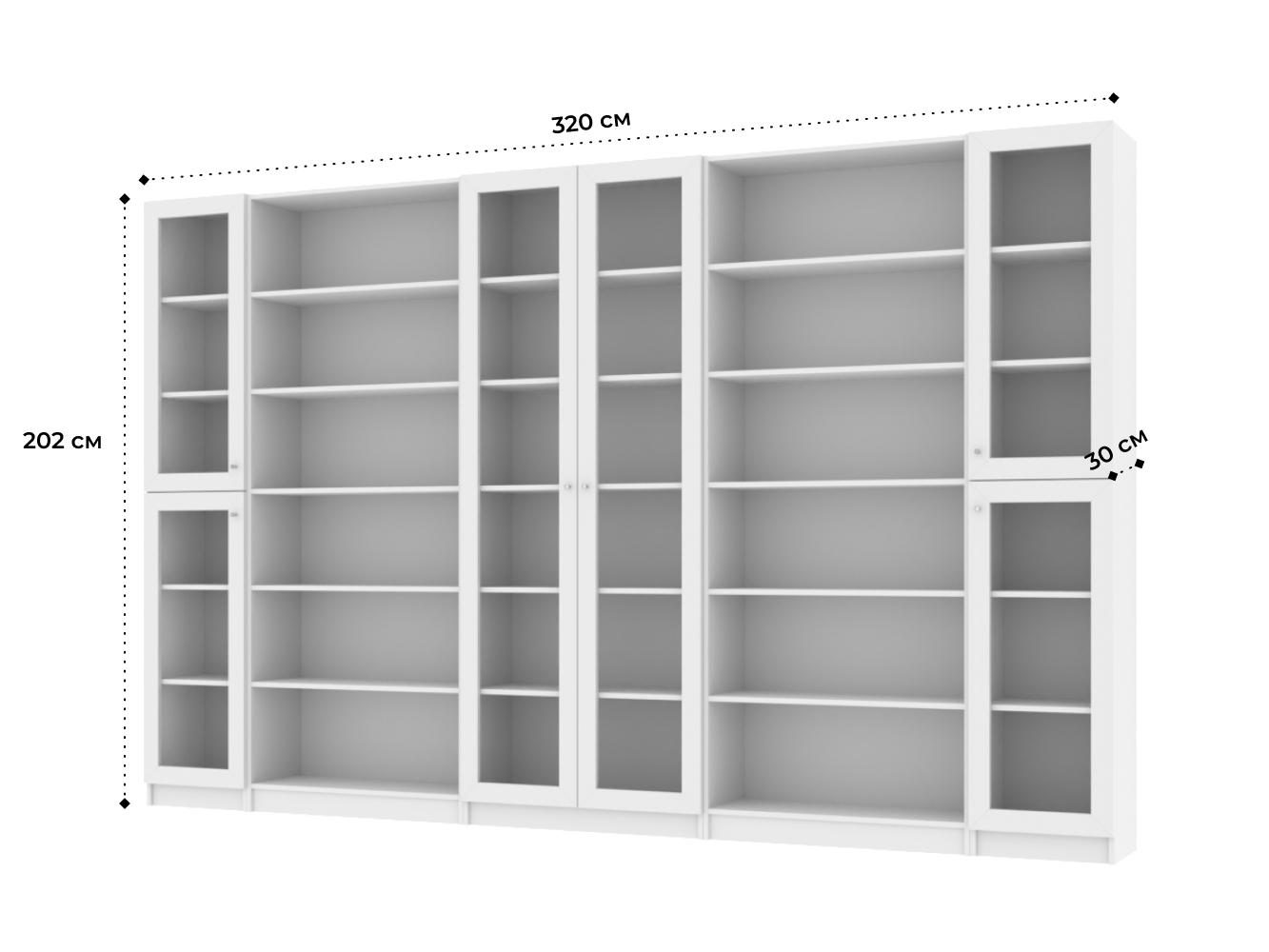 Книжный шкаф Билли 371 white ИКЕА (IKEA) изображение товара
