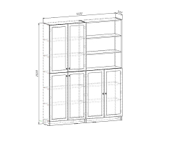 Изображение товара Книжный шкаф Билли 349 brown ИКЕА (IKEA) на сайте adeta.ru